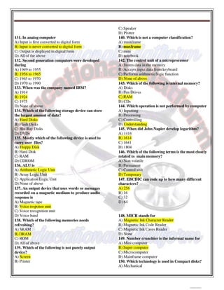 Computer 1st semester BSN mcqs with key,Educational Platform.pdf