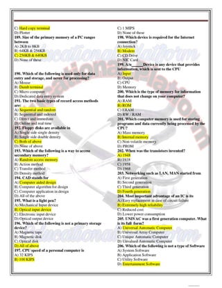 Computer 1st semester BSN mcqs with key,Educational Platform.pdf