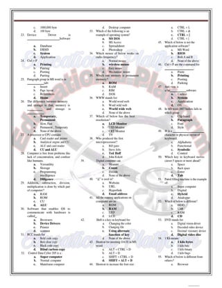 Computer 1st semester BSN mcqs with key,Educational Platform.pdf