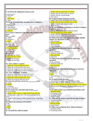 Computer 1st semester BSN mcqs with key,Educational Platform.pdf