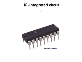 IC -Integrated circuit
21
 