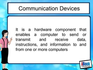 BASIC COMPUTER CONCEPTS (COMPONENTS OF COMPUTER HARDWARE) | PPT