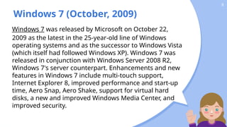 Windows Xp Successor Computer 5 - History of Windows operating System pt.2.pptx