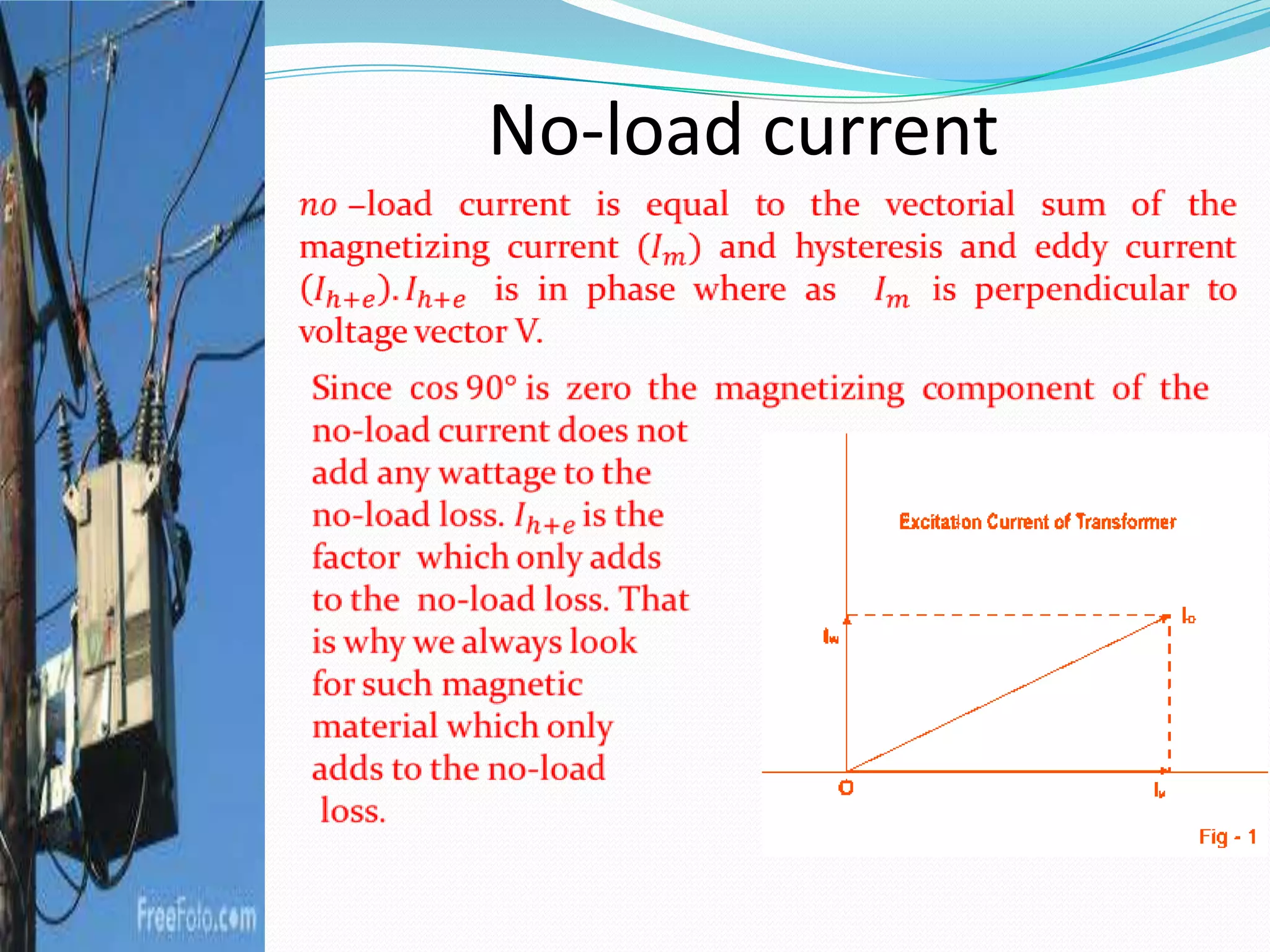 No-load current
 