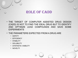 Computer Aided Drug Designing Ppt