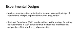 Designing Formulation Computer aided formulation development | PPTX