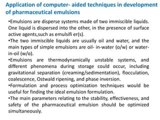 Computer aided formulation development | PPTX