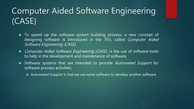 Computer aided software engineering