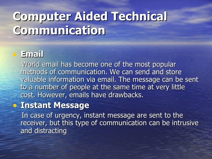 Computer aided technical communication