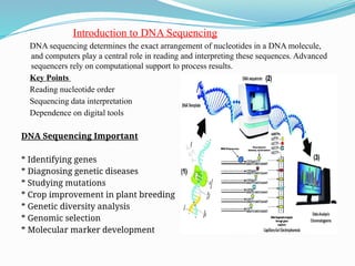 Integrating Computers in Plant Biotechnology and DNA Sequencing for ...