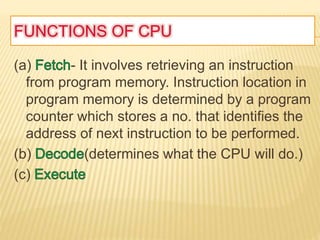 Computer and cpu | PPTX | Operating Systems | Computer Software and ...