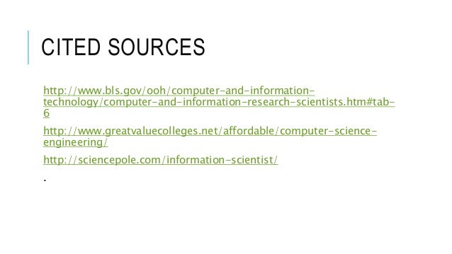 computer and information research scientists