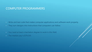 Computer and information technology occupations | PPT