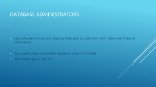Computer and information technology occupations | PPTX