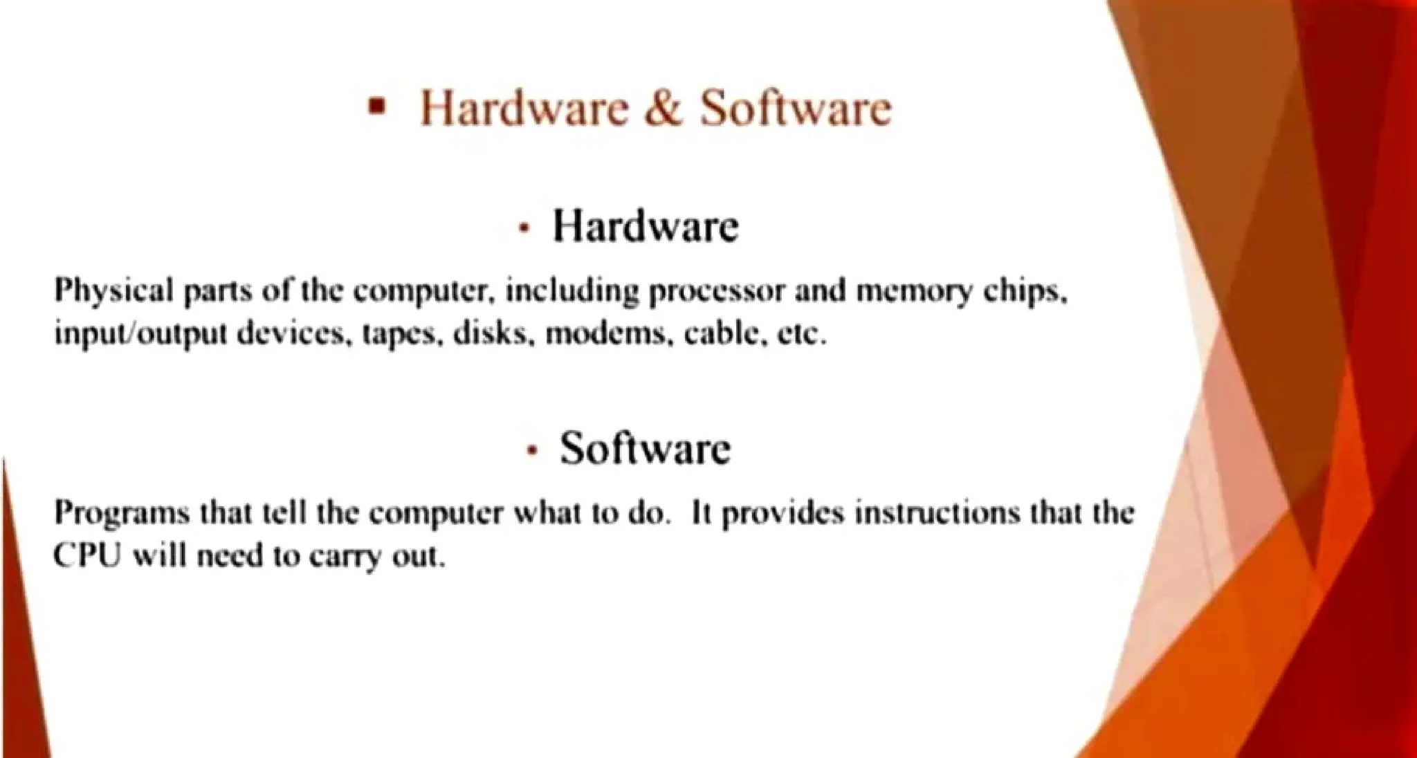 COMPUTER AND ITS COMPONENTS PPT.by naitik sharma Class 9th A mittal ...