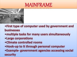 Computer and its types | PPTX