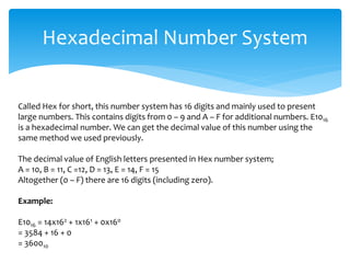 Number systems and conversions | PPTX
