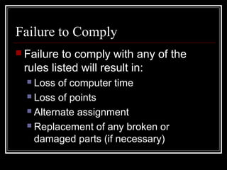 Computer and typing rules | PPT