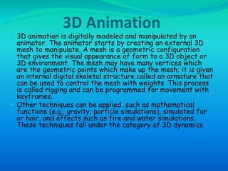 Computer animation | PPTX