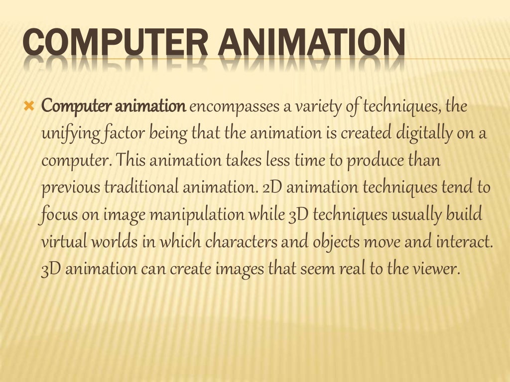 Computer animation