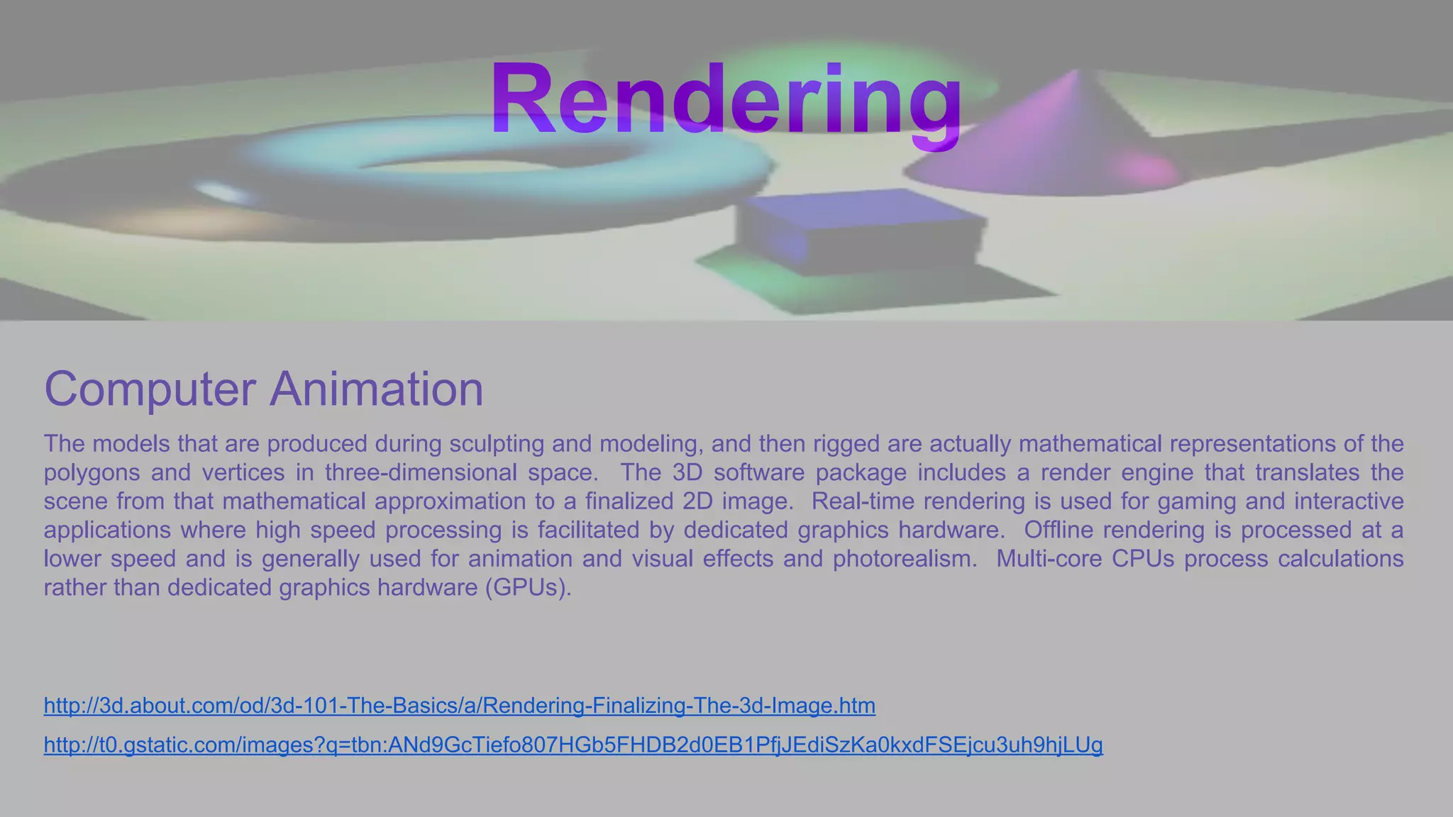 Computer Animation + Game Design Presentation | PDF
