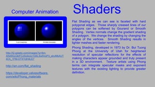 Computer Animation + Game Design Presentation | PDF