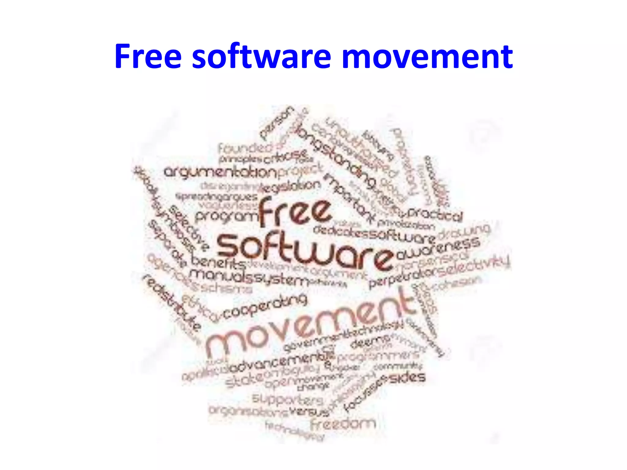 Free software movement
 