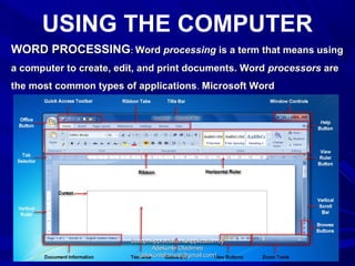 Computer Studies, Uses, Computer application and appreciation | PPT