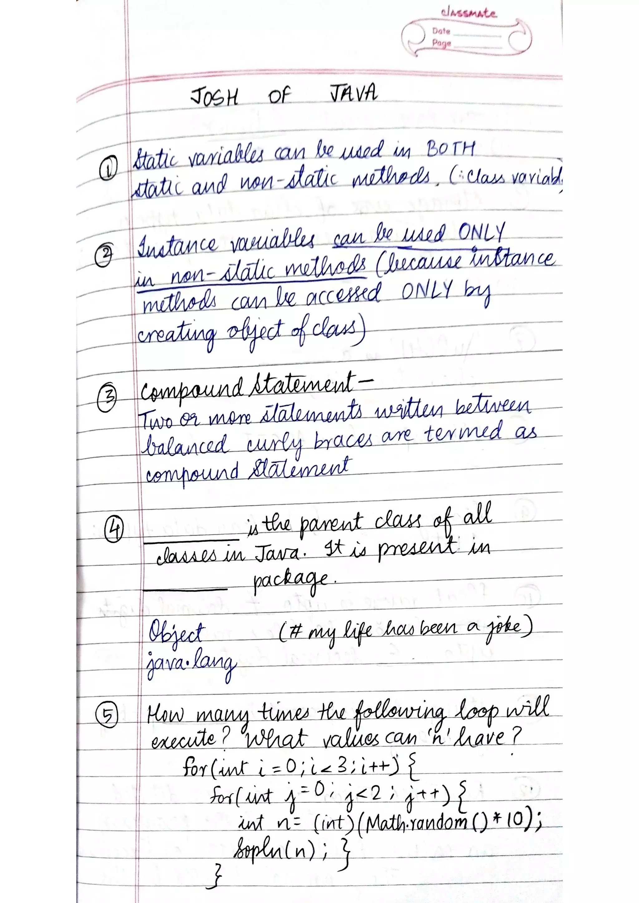 ICSE Computer Applications Class X Handwritten Notes | PDF
