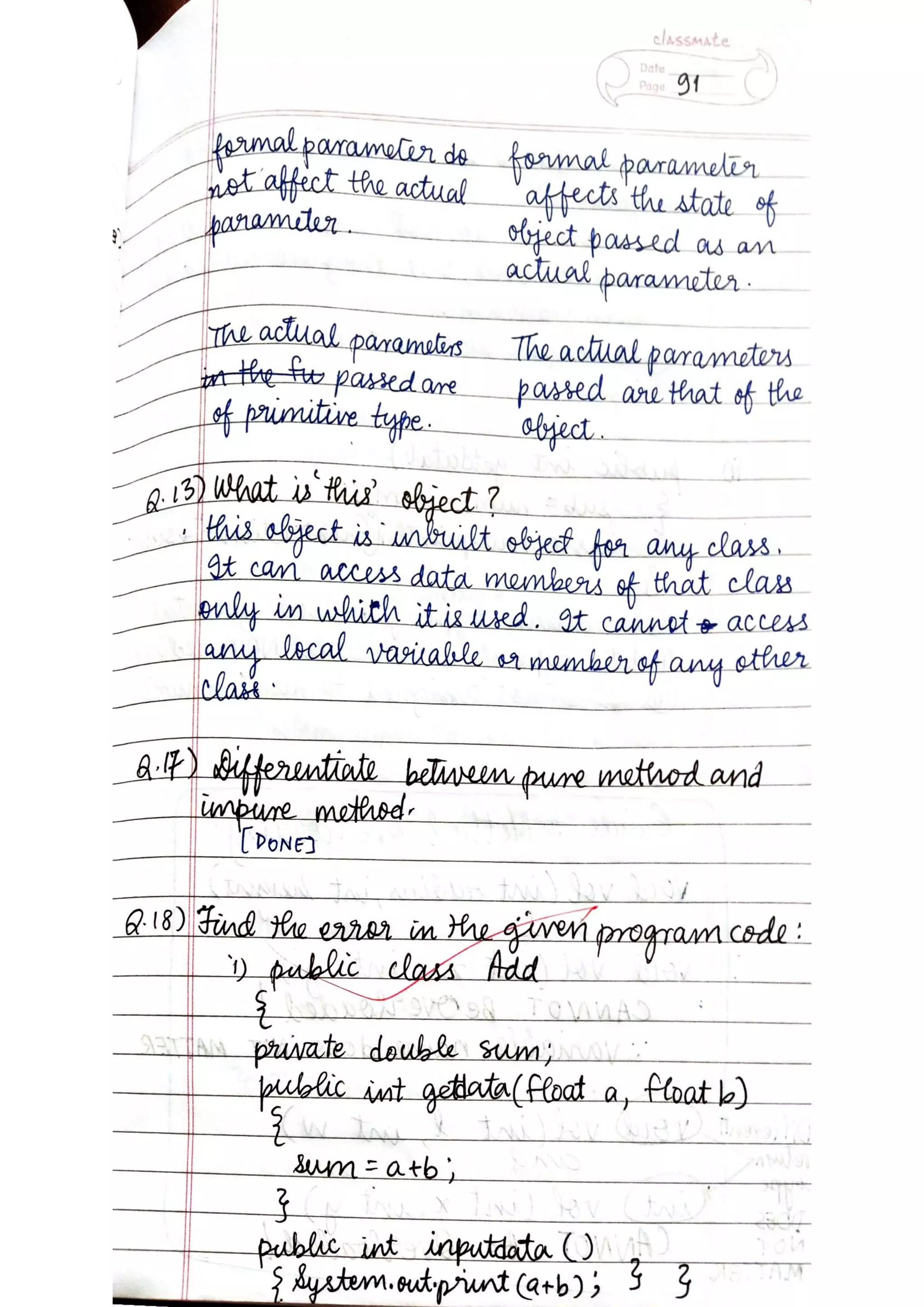 ICSE Computer Applications Class X Handwritten Notes | PDF
