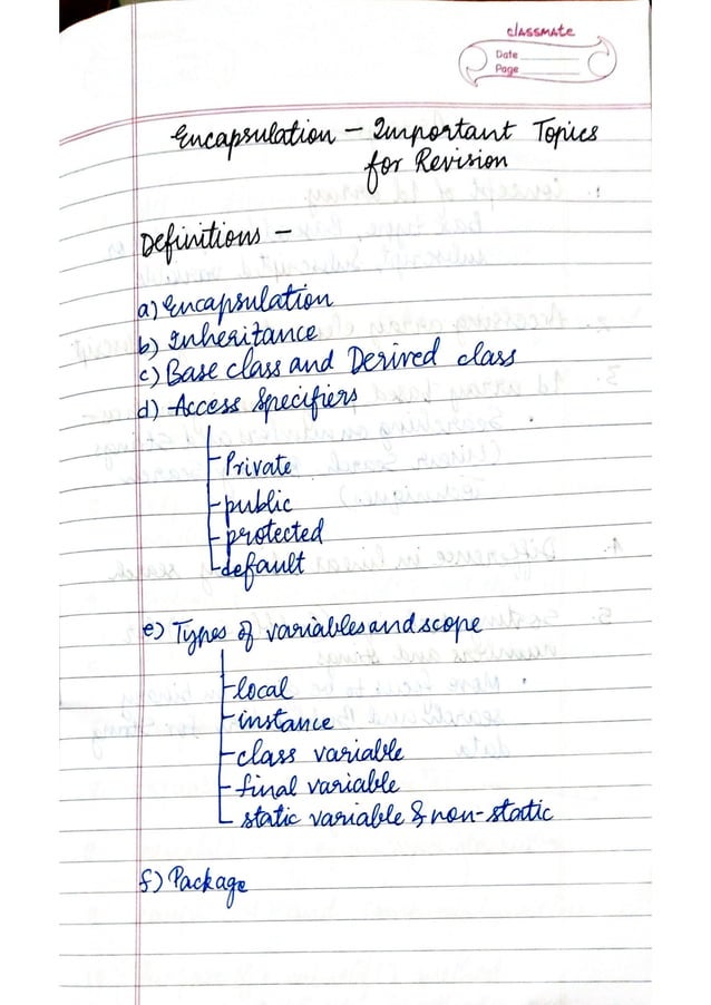 ICSE Computer Applications Class X Handwritten Notes | PDF