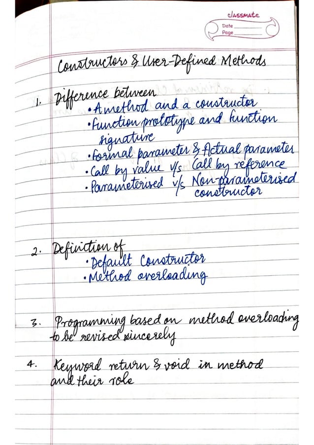 ICSE Computer Applications Class X Handwritten Notes | PDF