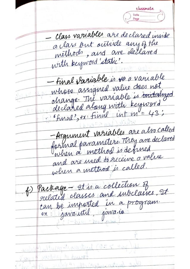 ICSE Computer Applications Class X Handwritten Notes | PDF