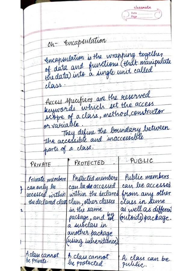 ICSE Computer Applications Class X Handwritten Notes | PDF