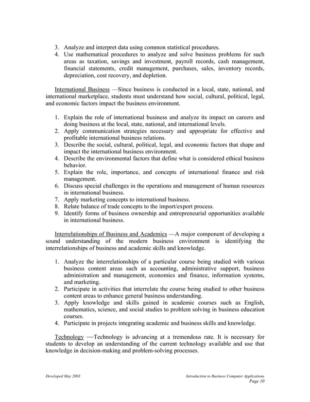 Computer application in business PDF