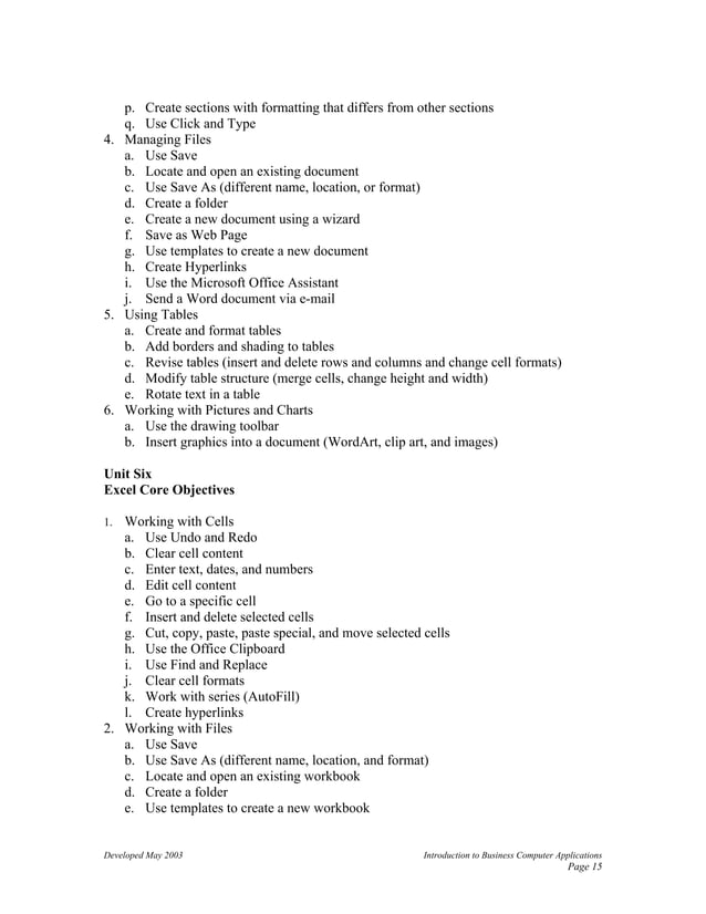 Computer application in business PDF