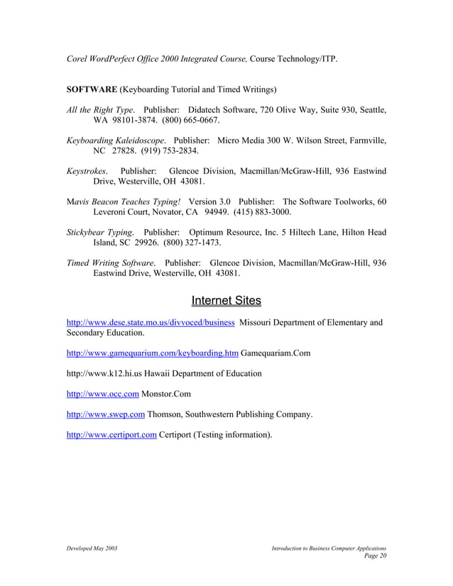 Computer application in business PDF