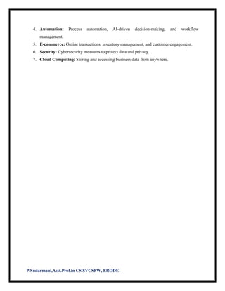 Computer Application in Business (commerce) | PDF