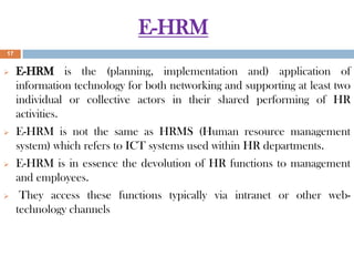 Computer application in hrm final | PPT