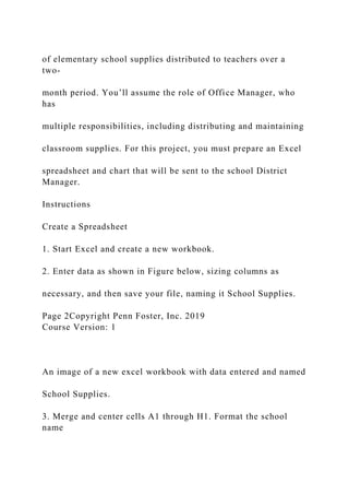 Computer Applications Microsoft Excel2016 Graded Project.docx