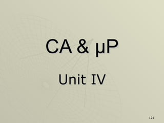 CA &  µP Unit IV 