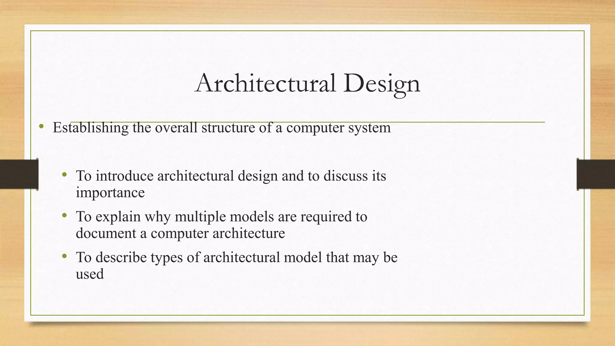 Computer architectural design methodology | PPTX | Computing ...