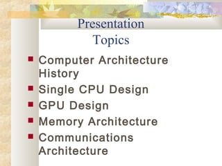 Computer architecture | PPT