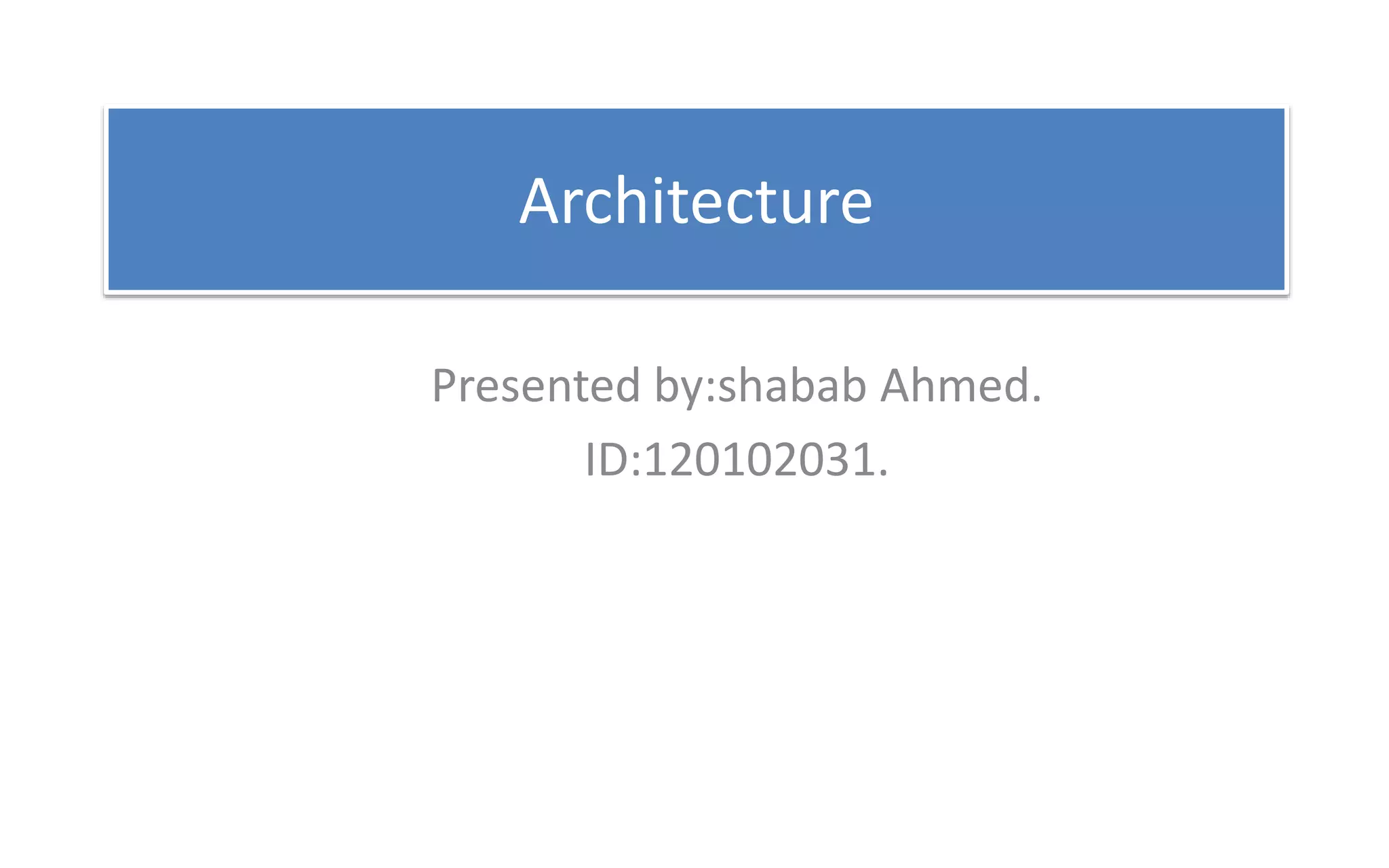 Computer architecture | PPT
