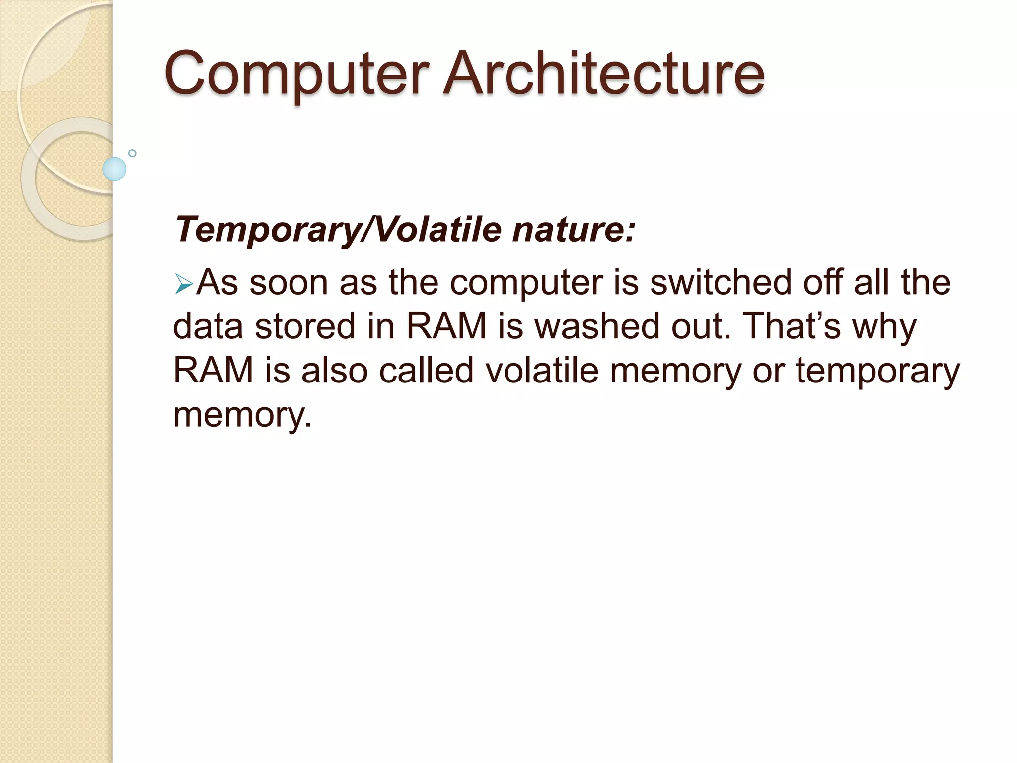 Computer architecture | PPTX