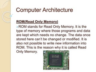 Computer architecture | PPTX