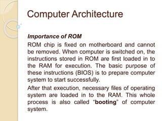 Computer architecture | PPTX