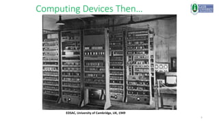 5
Computing Devices Then…
EDSAC, University of Cambridge, UK, 1949
 