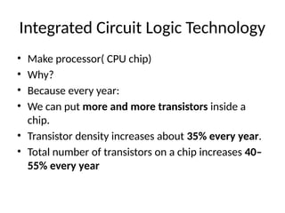 Computer Parallel Chip Classes of Computers- Classes of parallelism and Parallel Architectures ...