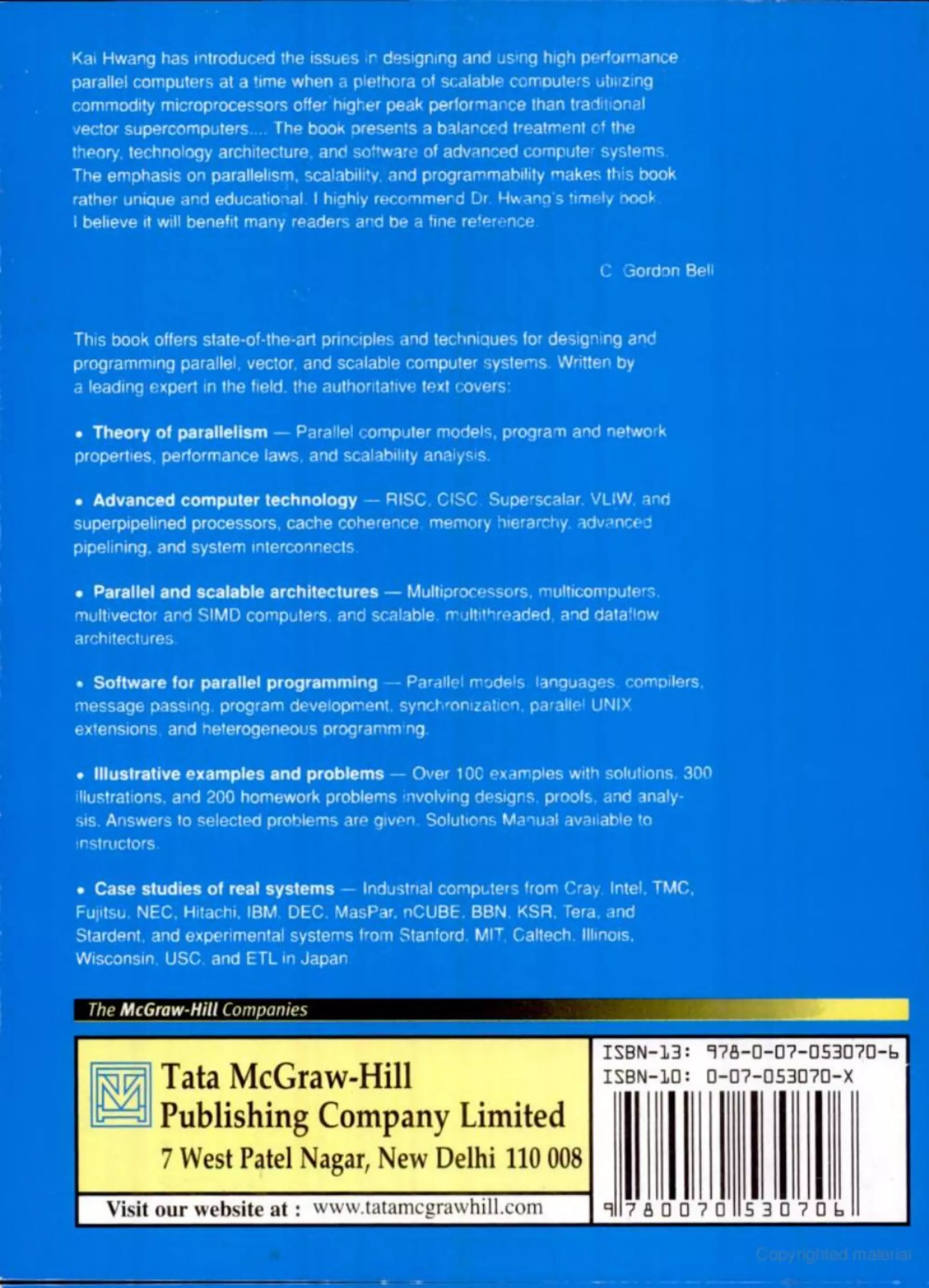 Computer architecture kai hwang